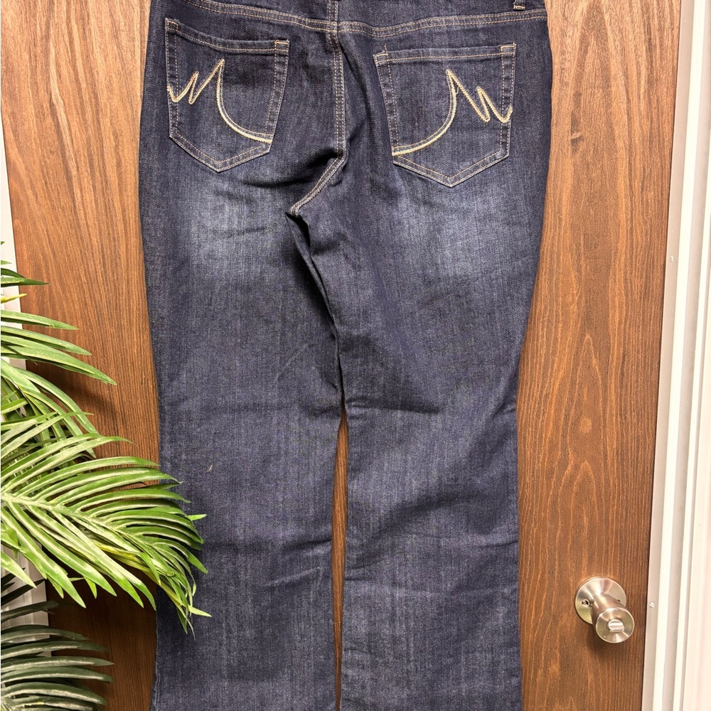 Maurices Dark Wash Bootcut Jeans | Size 11/12 REG | Stretch - Picture 3 of 10